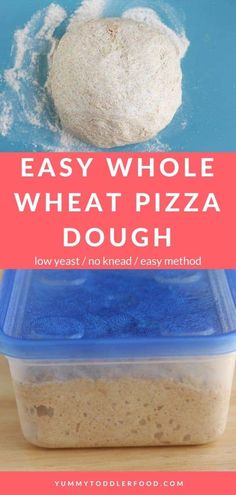 an easy whole wheat pizza dough recipe