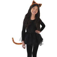 Black And Orange Cat, Black Cat Costumes, Tiger Costume, Ladybug Costume, Got Party, Cat Costumes, White Tiger, Black And Orange, Orange Cat