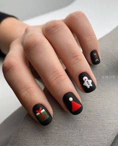 Nail Art Noel, New Nail Trends, Mens Nails, Hard Nails, Halloween Nail, Halloween Nail Art, Xmas Nails, Christmas Nail Art, Matte Nails