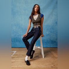 Color: Rinsed Denim A Modern Take On The Classic Carpenter Jeans From Bdg. Streamlined Slim Fit With A Straight Leg That's Cropped Above The Ankle. High-Waisted And Topped With Utility Pocketing And Details. Only At Urban Outfitters. Features - Bdg Carpenter Jeans - Slim Fit With A Straight Leg - High-Waisted Fit - Rigid Bdg Denim That Softens Over Time - Uo Exclusive Content + Care - 100% Cotton - Machine Wash - Imported Size + Fit - High Rise - Straight Leg - Cropped Length - Model In White Is Ripped Knee Jeans, Faded Black Jeans, Cropped Boyfriend Jeans, Bdg Jeans, Studded Jeans, Ankle Length Jeans, Floral Jeans, High Rise Mom Jeans, Striped Jeans