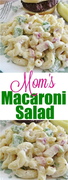 this macaroni salad is loaded with meat and vegetables