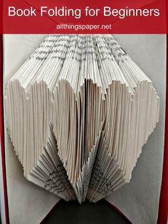 folded book sculpture of three vertical hearts Book Folding For Beginners, Folded Book Art Diy, Book Wreath, Beginner Books, Opening An Etsy Shop