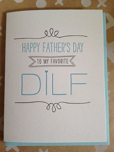 a father's day card with the words diff on it