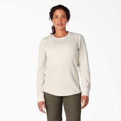 Dickies Women’s Long Sleeve Thermal Shirt : Target Dickies Women, Snowboarding Women, Thermal Shirt, Work Tops, Lifestyle Clothing, Hem Style, Smart Design, Work Shirts, Shirt Sale