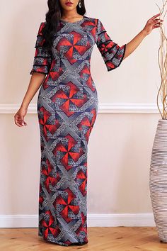 Long African Dresses, African Fashion Skirts, African Dresses Modern, African Maxi Dresses