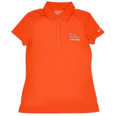 Palm Springs Nike Women's Polo - Orange - Destination PSP Palm Springs Design, Polo Orange, Womens Jersey, Ladies Golf, Golf Polo, Palm Springs, Dri Fit, Victorious, Stretch Fabric