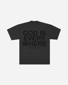 GOD IS EVERYWHERE TEE (VINTAGE BLACK) | NHIM APPAREL Nhim Apparel, Christian Brands, God Is Everywhere, Christian Clothing Brand, Christian Hats, Christian Hoodies, Future Outfit, Christian Apparel, Christian Clothing