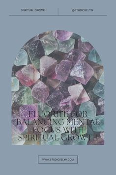 A striking collection of custom-designed fluorite crystals and products, featuring vibrant swirls of green, purple, and blue, crafted for clarity and elegance. Mental Focus, Spiritual Growth, Believe In You