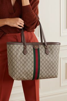 Luxury Ralph Lauren Brown Bags, Luxury Ralph Lauren Shoulder Bag For Daily Use, Luxury Modern Ralph Lauren Shoulder Bag, Gucci Leather Sandals With Gold-tone Hardware, Gucci Luggage Travel, Tas Gucci, Prada Pants, Sac Tote Bag, Red Web