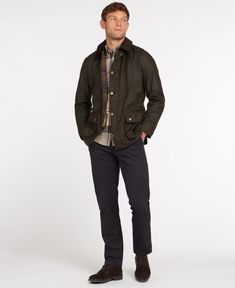 Barbour Wax Jacket, Barbour Style, Barbour Wax, Olive Green Jacket