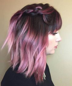 Violet Hair Colors, Violet Hair, Hair Color Purple, Hair Color Pink, Rose Gold Hair, Penteado Cabelo Curto, Ombre Hair Color, Hair Images, New Hair Colors