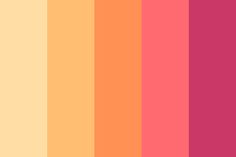 an orange, pink and yellow color scheme