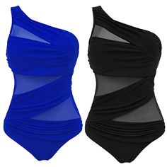 FREE SHIPPING Sexy Women's Swimsuit Large Size One Piece Mesh Bikini Push-up Swimsuit JKP3526 Party Stretch Nylon One Pieces, Beach Season Party Bodysuit In Nylon, Solid Nylon Swimwear For Party, Polyamide Tankini For Beach Party, Shoulder Push Ups, Push Up Swimsuit, Stylish Women Fashion, Swimsuits Hot, Monokini Swimsuits