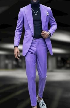 Men Purple 2 Piece Suit Wedding Fashion For Men Groom Wear Suits One Button Dinner Party Wear Suits Bespoke For Men Fabric Type = Premium Imported   Collar Style = Peak Lapell   Closure = One Button    Color = Purple  Length = Hip Length Size Type = S,M,L,XL,XXL,XXXL SLIGHT VARIATION IN COLOR IS POSSIBLE DUE TO DIFFERENT SCREENING AND PHOTOGRAPHIC RESOLUTIONS. Feel free to ask anything, we are here to help you. You can select your size according to US size chart which is given in pictures we need your size in inches to make a perfect fit suit:- Jacket Length .Chest .Stomach .Sleeve Length .neck .shoulder to Shoulder Bone . stomach Trousers .Hip .length (from waist to feet) .waist .thigh .Actual Height pants bottom This Suit with Come Jacket + Pants ( 2 Piece suit) Heavy Weight 1000 - 1200 Purple Homecoming Suit, Purple Prom Suit, Suits Tuxedo, Party Wear Suits, Suits Men Slim, Suits Groom, Groom Suits, Suits Wedding