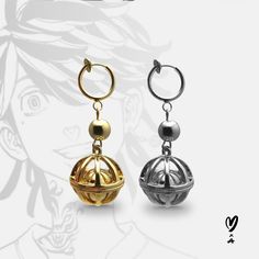 Handmade Anime Bell Earring Statement Dangle Cosplay Accessory Single drop earring w/ bell Available in silver or gold Size approximately 6.1 x 2.1 cm Great for casual wear and cosplay Bell Earring, Tokyo Revengers Kazutora, Bell Earrings, Anime Earrings, Cosplay Accessories, Anime Accessories, Mythical Creatures Art, Favorite Sweater, Gold Accessories