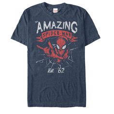 PRICES MAY VARY. Printed In the U.S.A. with safe water-based inks Enjoy comfort and fashion at the same time with this unique Men's graphic T Shirt from Marvel Strut your stuff with this stylish new Men's Tee Shirt that is perfect for every occasion! Machine wash cold inside out with similar colors, tumble dry low Officially licensed apparel Man Thing Marvel, Superhero Design, Men's Graphic T Shirt, Shirt Store, Mens Tee Shirts, Slim Fit Shorts, Amazing Spider, Hawkeye, Marvel Spiderman