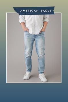 EasyFlex/The authentic denim look you want with just enough flex for all-day comfort./Comfortable and never loses its shape/Light wash/Distressed Casual Soft-washed Straight Leg Jeans, Soft-washed Casual Denim Jeans, Casual Soft-washed Denim Jeans, Casual Relaxed Fit Soft-washed Jeans, Soft-washed Relaxed Fit Casual Jeans, Casual Soft-washed Relaxed Fit Jeans, Casual Light Wash Cargo Jeans, Casual Light Wash Jeans For Everyday, Casual Light Indigo Washed Jeans