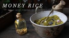 Money Rice Hoodoo Recipe, Money Rice Recipe, Money Rice, How To Makw, Native Spirituality, Witch Kitchen, Potions Recipes, Money Prayer, Zen Den