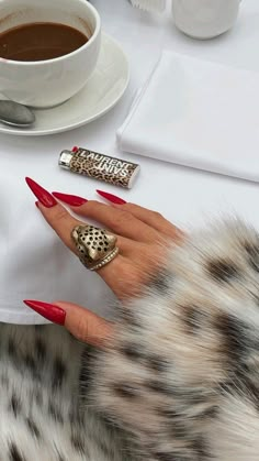 Leopard Red Nails, Leopard Aesthetic, Red Nail Varnish, Nails Burgundy, Deep Red Nails, Red Leopard Print, Dark Red Nails, Wine Nails