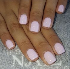 Soft Pink Nails, Short Gel Nails, Short Square Acrylic Nails, Short Acrylic Nails Designs, Pink Acrylic Nails, Neutral Nails, Square Acrylic Nails