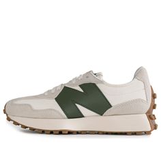 Casual Beige New Balance Sneakers, Green Sporty Sneakers For Everyday, Dejounte Murray, Green New Balance, Newbalance Shoes, Retro Light, New Balance 327, Marathon Running Shoes, Green Sneakers