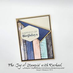 a birthday card with the words happy birthday written on it