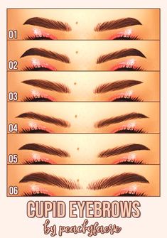 the different types of eyebrows and how to use them