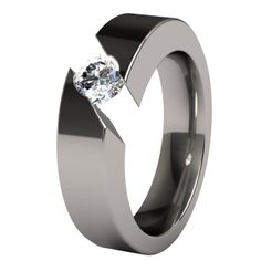 Samsara Titanium Engagement Ring