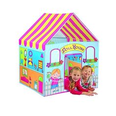 Kids doll house play tent hut children pretend play house dollhouse portable indoor outdoor boy girl Holiday Gift Toddler Play Tent, Playhouse Furniture, Girls Playhouse, Kids Doll House, Girl Holiday, Kids Pop, Baby Ball, Kids Play Tent, Kids Tents