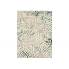 an abstract rug with wavy lines on it