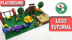 the lego playground is set up with toys and instructions to make it easier for children to play