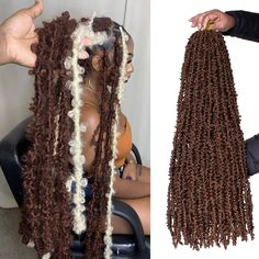 Amazon.com : ZRQ 30 Inch Brown Butterfly Locs Crochet Hair 6 Packs Pre-Looped Long Distressed Butterfly Faux Locs Hair Synthetic Soft Locs Hair Goddess Locs Crochet Braiding Hair Extensions (30 Inch, 30#） : Beauty & Personal Care Soft Loc Wig, Butterfly Loc Crochet Hair, Bohemian Locs Human Hair, Dred Loc Full Wigs, Butterfly Locs Lace Wig, Curly Human Hair Locs, Knotless Goddess Box Braids Human Hair, Knotless Braid Jewelry, Butterfly Locs Wigs