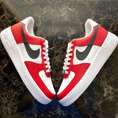 New In Box No Flaws 100% Authentic Air Force 1s Due To Being Custom Shoes May Vary Slightly. Can Take Up To 3 Weeks To Be Shipped Out Due To All Local Stores Being Low In Stock Of Air Force 1s. All Smaller Women’s Shoes Will Be Converted From Kids Shoes And Larger Sizes From Men’s For Men’s Sizes Please Let Me Know What Size You Need Unfortunately We Do Not Try On Or Trade Items But All Offers Are Considered! Please Feel Free To Ask Any Questions. All Orders On Custom Shoes Are Final Sale. Can T Costume Air Force 1s For Boys, Nike Modern Low-top Custom Sneakers, Nike Custom Sneakers With Red Sole, Modern Red Custom Sneakers With Boost Midsole, Nike Red Sneakers With Contrast Sole, Red Sporty Low-top Custom Sneakers, Modern Red Lace-up Custom Sneakers, Custom Red Low-top Sneakers With Rubber Sole, Red Custom Low-top Sneakers With Rubber Sole