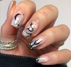 Nail Art Diy Easy, Crazy Nail Art, Witchy Nails, Gel Acrylic Nails, Queen Jewelry, Pretty Nail Art Designs, Nails Desing, Pretty Acrylic Nails, Gorgeous Nails