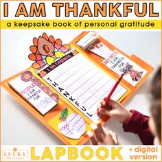 i am thanksgiving a keepsake book of personal gratitue lapbook and digital version