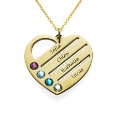 Any mom would be extremely happy to wear our new Birthstone Heart Necklace with Engraved Names - Gold Plated wherever they are! This beautiful birthstone necklace can be engraved with up to four names and one birthstone crystal per name. Why should you wear your heart on your sleeve when you can wear it around your neck with the names you hold closest to your heart with our birthstone necklaces for mom? Buy one for yourself or get one for a mom you know! Our Birthstone Heart Necklace is made ... Silver Diamond Necklace, Heart Shaped Necklace, Family Jewellery, Buy Necklace, Diamond Fashion, Birthstone Necklace, Heart Bracelet, Silver Diamonds, Jewelry Bags