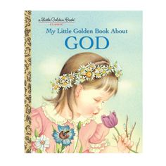 With poetic writing and beautiful illustrations this book shows how even the tiniest things that we might take for granted, like the “jewels on the insect’s back,” are part of God’s great plan. Little Golden Books have been loved by children for over 75 years. When they were first published in 1942, high-quality books for children hadn’t been available at a price most people could afford. Little Golden Books changed that! Priced at just 25 cents and sold where people shopped every day, they caus Eloise Wilkin, Postal Vintage, Flowers In Her Hair, Golden Books, Prayers For Children, About God, Childhood Books, Golden Book, Little Golden Books