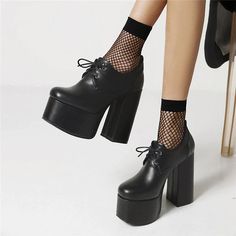 Rubiela Women's Platform Shoes | Ultrasellershoes.com – Ultra Seller Shoes Music Festival Party, Women Platform Shoes, Gladiator Heels, Round Toe Shoes, Platform Block Heels, Platform Loafers, Platform Ankle Boots, Black Platform, Round Toe Heels