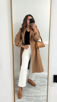 Outfits Roundup – Spring Edition Wide Leg Ankle Pants Outfit, Vibrant Office, Unique Fashion Outfits, White Wide Leg Jeans, Jean Beige, Sophisticated Casual, Leg Pants Outfit, 2024 Outfits, Fitting Room