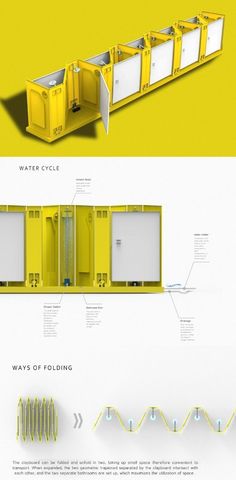 an image of some type of structure that looks like it is made out of yellow and white