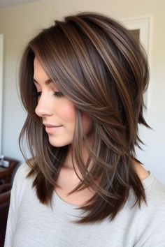 29+ Shoulder Hairstyles for Thick Hair Women 3 Shoulder Hairstyles, Hairstyles For Thick Hair, Haircuts For Medium Length Hair, Easy Hairstyles For Thick Hair, Brunette Hair With Highlights, Shoulder Hair, Shoulder Length Hair Cuts, Hair Women, Haircuts For Medium Hair