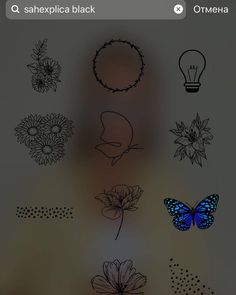 an image of flowers and butterflies on a wall with the caption's name