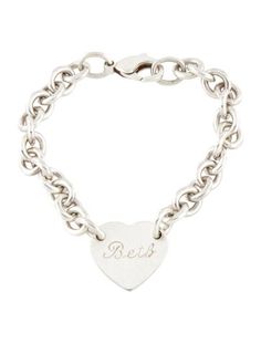 From the Return to Tiffany CollectionSterling Silver Return To Tiffany, Station Bracelet, Heart Tag, Tiffany And Co, Tiffany & Co., Jewelry Bracelets, Charm Bracelet, Bracelet, Silver