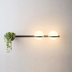 48217550750000|48217550782768 Art Deco Plant, Wall Lights Modern, Art Deco Wall Lights, Led Art, Botanical Elements, Modern Wall Lamp, Deco Wall, Art Deco Wall, Nordic Lights