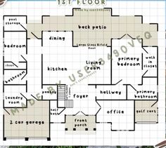 the first floor plan for this house