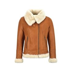 Women's B3 Bomber Jacket | Handmade Brown Aviator Shearling Jacket | Fur Jacket Embrace timeless elegance and cozy warmth with the Women's B3 Bomber Jacket, a stunning combination of classic aviator style and luxurious comfort. Meticulously handmade to exude sophistication, this jacket is crafted to elevate your winter wardrobe. Crafted from high-quality materials, this bomber jacket features a rich brown hue that exudes a sense of vintage allure. The handmade construction showcases superior craftsmanship, ensuring durability and a tailored design that radiates style. The aviator-inspired shearling fur lining not only provides exceptional warmth but also adds a touch of opulence and softness against the skin. Its insulating properties make it an ideal choice for chilly climates, ensuring c Pilot Style, Cafe Racer Jacket, Collar Leather Jacket, Sheepskin Jacket, Casual Styles, Aviator Jackets, Sheep Leather, Brown Leather Jacket, Leather Jacket Black