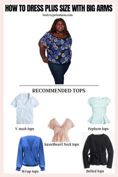 Dressing for your body type, including when you have big arms, is all about finding clothing that makes you feel comfortable, confident, and stylish. Dressing For Your Body Type, Apple Body Shape Outfits, Asymmetrical Neckline Dress, Big Arms, Kimono Sleeve Dress, Clothes Hacks