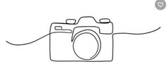 a drawing of a camera on a white background with the words, how to draw a camera