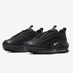 Nike Air Max 97 Nwb Size 7y Womens 8.5 Shoes Have Been Worn Arouns The House Once But They Hit A Nerve In My Foot An I Cant Wear. Great Classic Shoes Black Air Max 97, Nike Air Max 97 Black, Shoes Nike Air, Nike Air Max 97, Classic Shoes, Shoes Nike, Nerve, I Cant, Black Nikes