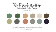 the frisky wedding dress code color palette is available for all types of brides